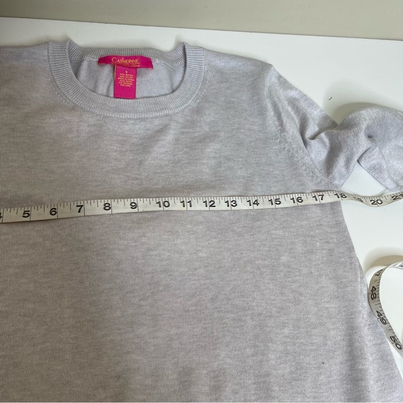 Catherine Malandrino Women Gray Pullover Sweater - Picture 7 of 7